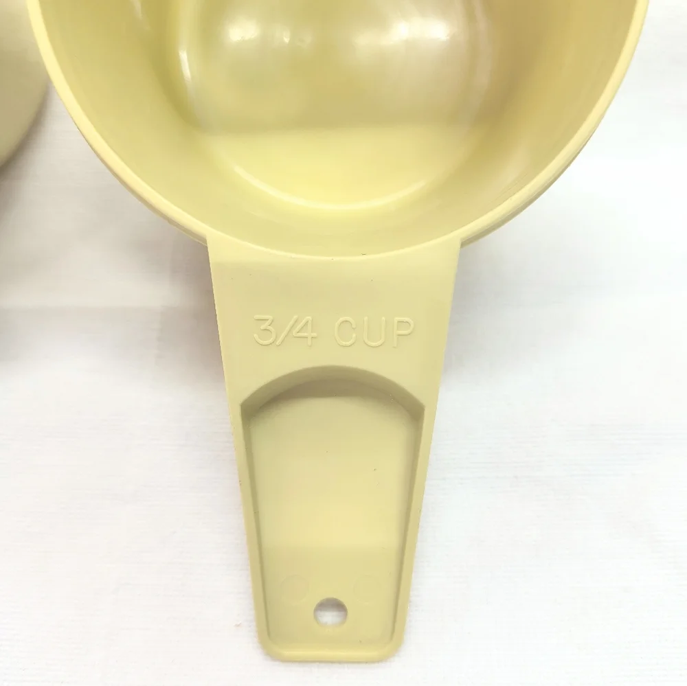 TUPPERWARE | Vintage Yellow Stacking Measuring Cups Set of 3 Retro
